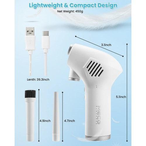 Mini Compressed Air Duster, 36000RPM Electric Cordless Air Duster Blower for Cleaning Dust, Hairs, Computer, Keyboard - EAD-10 - Toytexx Mini Compressed Air Duster, 36000RPM Electric Cordless Air Duster Blower for Cleaning Dust, Hairs, Computer, Keyboard - EAD-10 - Toytexx